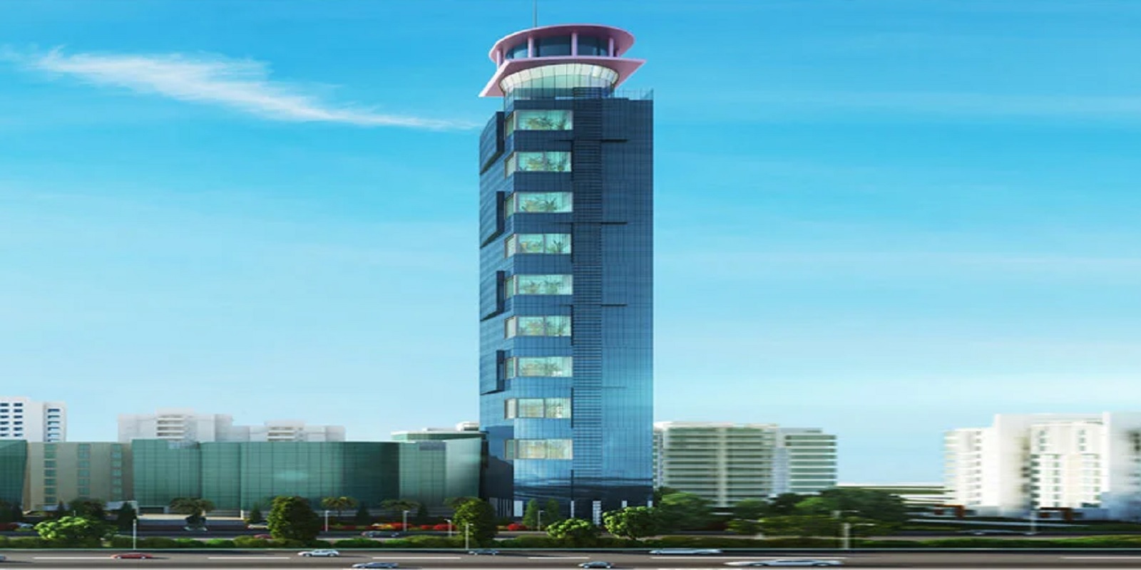 The Iconic Corenthum commercial tower in Sector 62, Noida